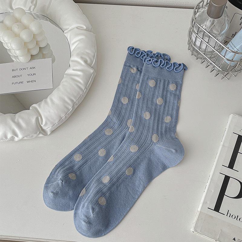 Thin Ballet Style Sweet Fungus Edge Stacked Socks Girls Cute Polka Dot Mesh Medium Tube Socks One size fits all
Thin Ballet Style Sweet Fungus Edge Stacked Socks Girls Cute Polka Dot Mesh Medium Tube Socks One size fits all