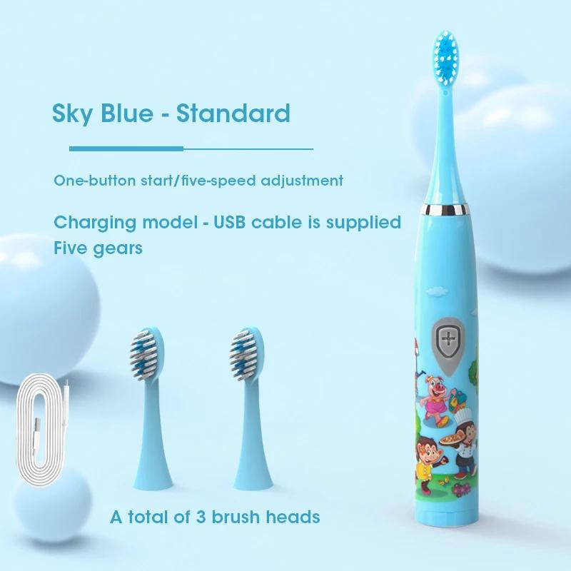 Children Electric Toothbrush Ultrasonic Cleaning Safe Soft Bristles Rechargeable Home Use Kids Oral Hygiene синій
Children Electric Toothbrush Ultrasonic Cleaning Safe Soft Bristles Rechargeable Home Use Kids Oral Hygiene синій
