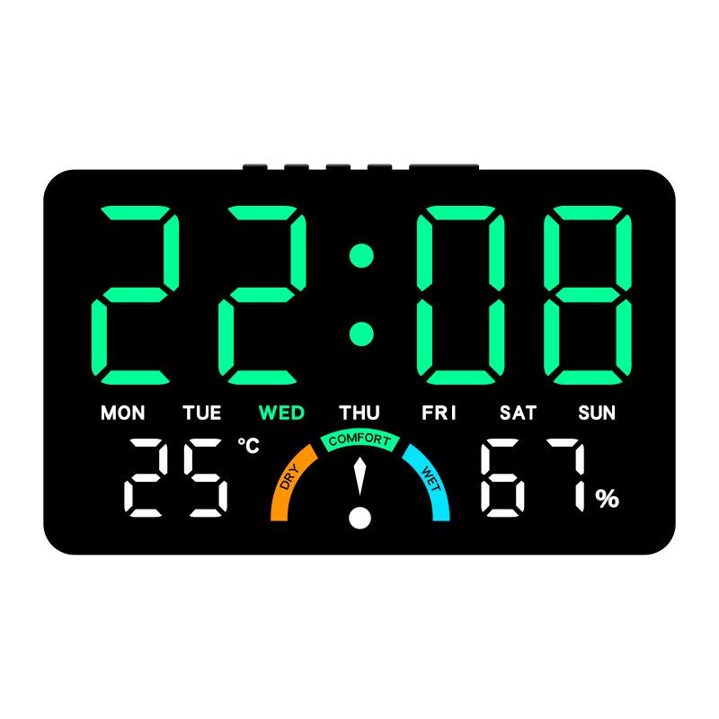 GH9007 Multifunctional LED Clock: Wall & Table-Top, Large Screen, Shows Time, Temperature & Humidity, Alarm Feature
GH9007 Multifunctional LED Clock: Wall & Table-Top, Large Screen, Shows Time, Temperature & Humidity, Alarm Feature