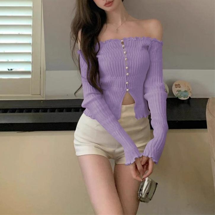 Andy velvet washing water, sexy one-word shoulder knitted sweater for women s pure desire Spice Girls off-the-shoulder sweater with autumn one size fits all
Andy velvet washing water, sexy one-word shoulder knitted sweater for women s pure desire Spice Girls off-the-shoulder sweater with autumn one size fits all