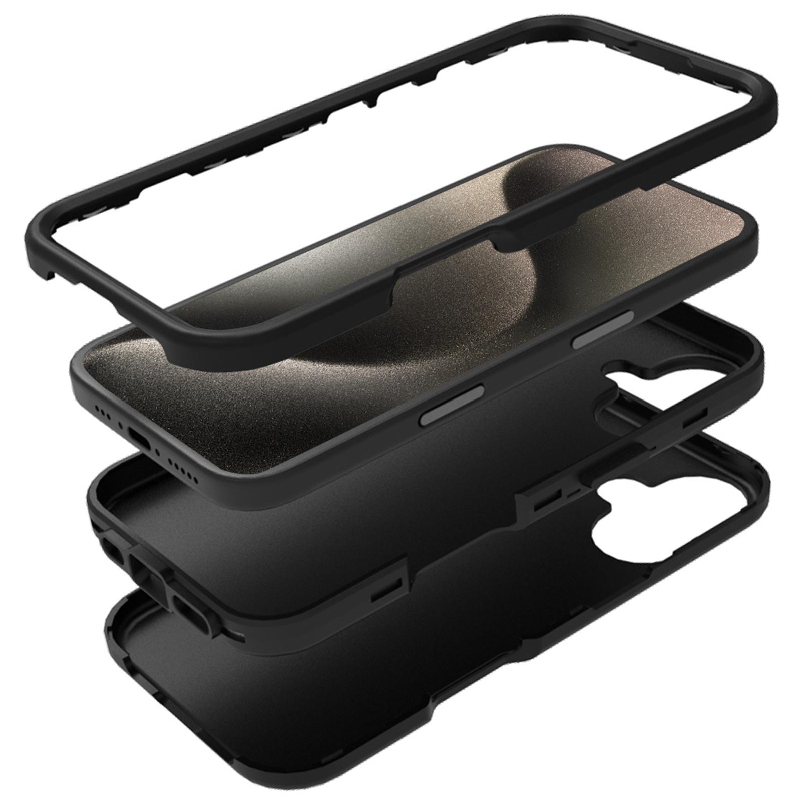 GW03 For iPhone 16 Case TPU+PC Phone Cover Dual Layer Shockproof Black
GW03 For iPhone 16 Case TPU+PC Phone Cover Dual Layer Shockproof Black