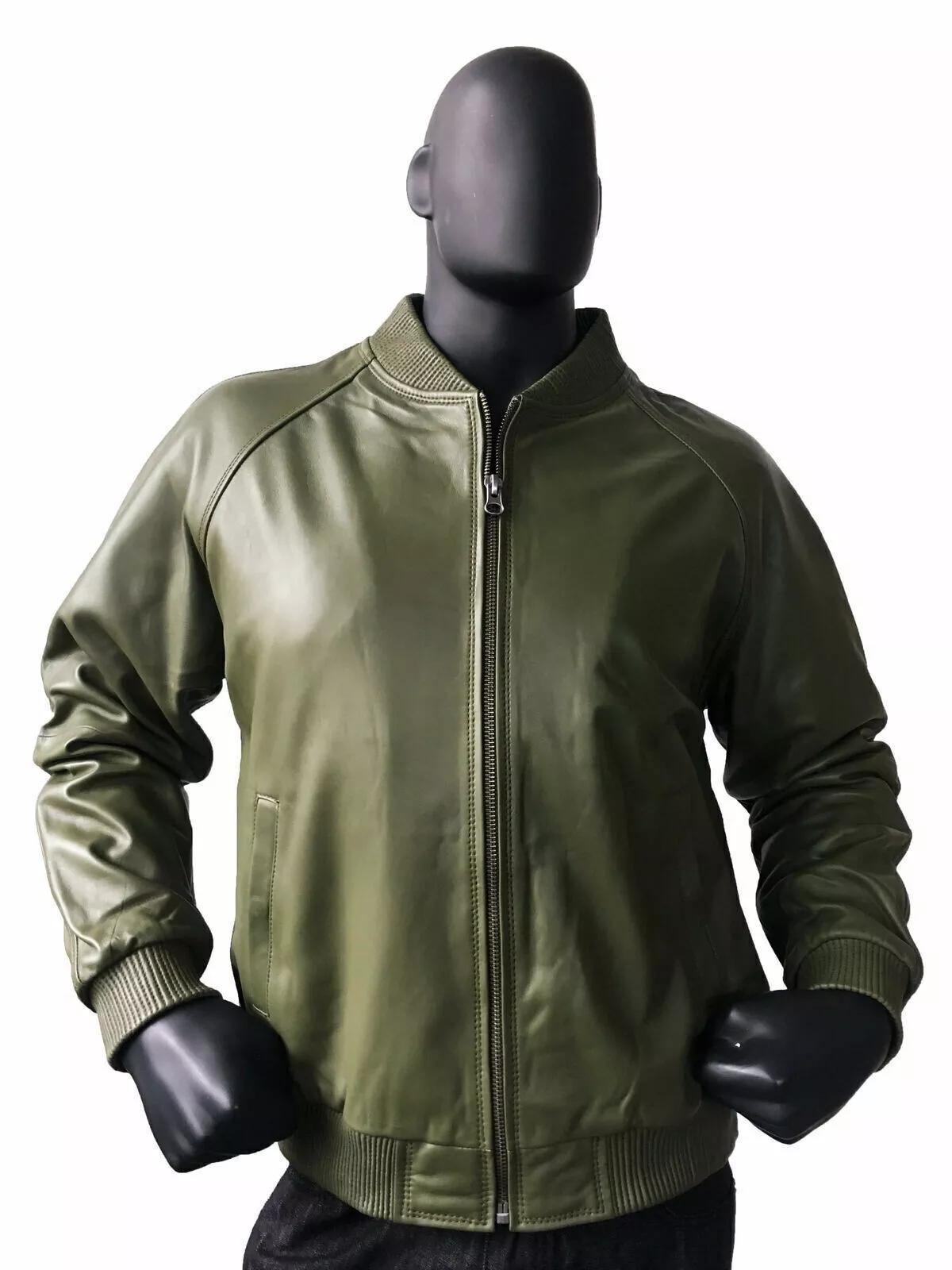 New Men Jacket Stylish Olive Green Leather Handmade Genuine Lambskin Motorcycle S оливковий колір
New Men Jacket Stylish Olive Green Leather Handmade Genuine Lambskin Motorcycle S оливковий колір