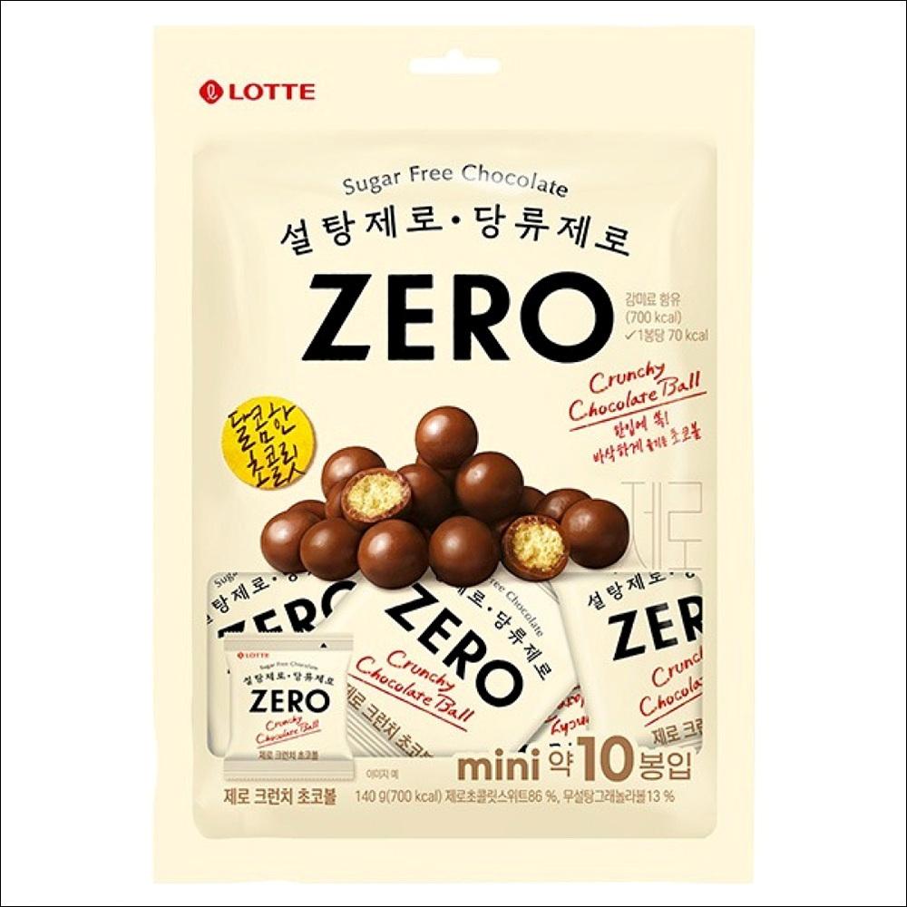 Lotte ZERO Crunchy Choco Ball (Sugar-Free) 140g 140g x 1PACK
Lotte ZERO Crunchy Choco Ball (Sugar-Free) 140g 140g x 1PACK