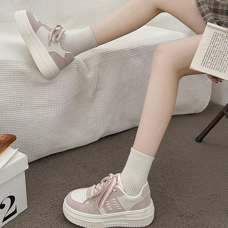 Туфли на платформе белые женские весна и осень новые студенческие повседневные универсальные спортивные туфли Muffin Board 40 розовый
Туфли на платформе белые женские весна и осень новые студенческие повседневные универсальные спортивные туфли Muffin Board 40 розовый