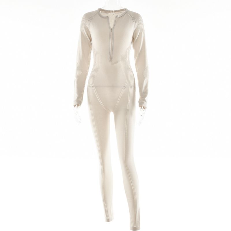 Модный универсальный полосатый вязаный свитер с облегающими брюками Apricot L
Модный универсальный полосатый вязаный свитер с облегающими брюками Apricot L