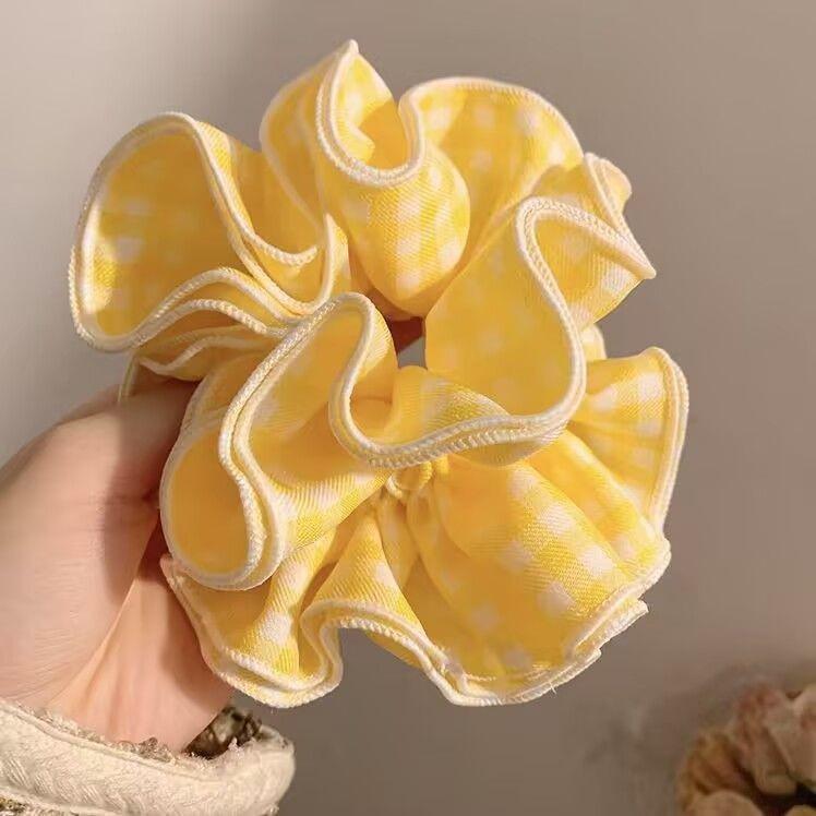 Korean Style Light Yellow Plaid Large Intestine Hair Tie for Women - Elegant Four-Layer Bun Accessory
Korean Style Light Yellow Plaid Large Intestine Hair Tie for Women - Elegant Four-Layer Bun Accessory