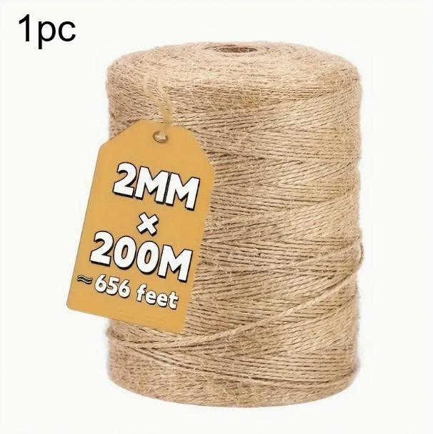 1 Bundle of Hemp rope -2mm Earth Tone, Suitable for Gardening,Craft Packaging & Holiday Decorations - Durable High-Quality Fiber
1 Bundle of Hemp rope -2mm Earth Tone, Suitable for Gardening,Craft Packaging & Holiday Decorations - Durable High-Quality Fiber