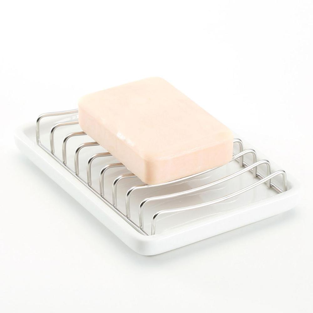 Layer Fast Drying Stainless Steel Ceramic Soap Container Box Draining Rack Soap Dish Sponge Holder
Layer Fast Drying Stainless Steel Ceramic Soap Container Box Draining Rack Soap Dish Sponge Holder
