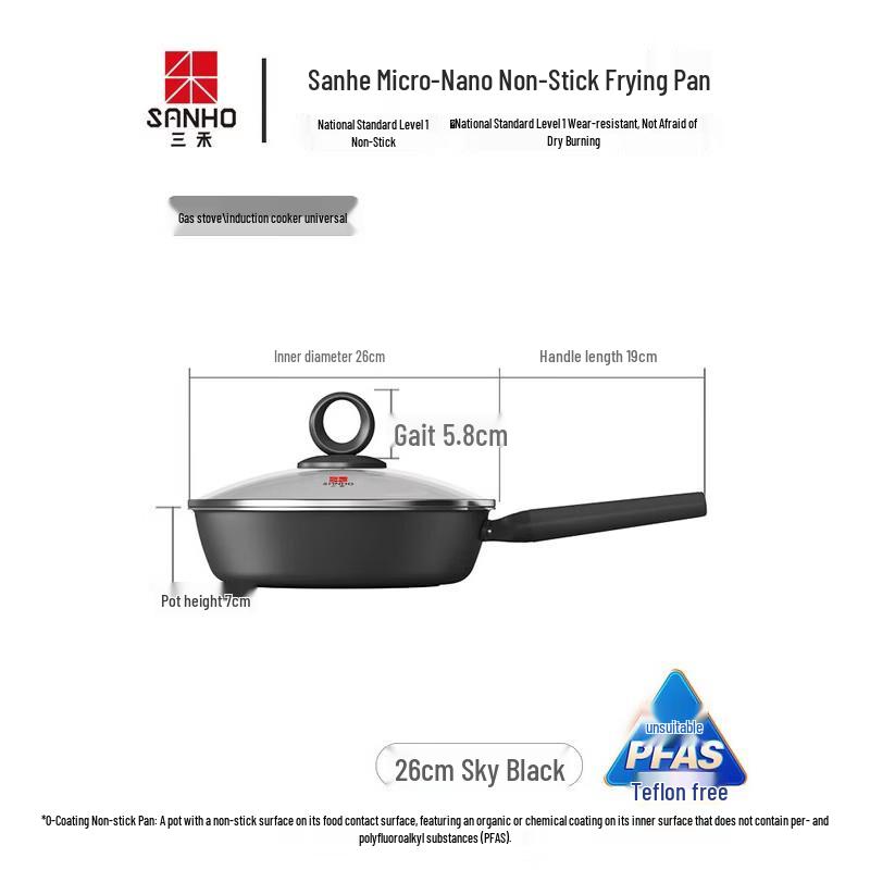 Sanhe Uncoated Titanium Frying Pan
Sanhe Uncoated Titanium Frying Pan