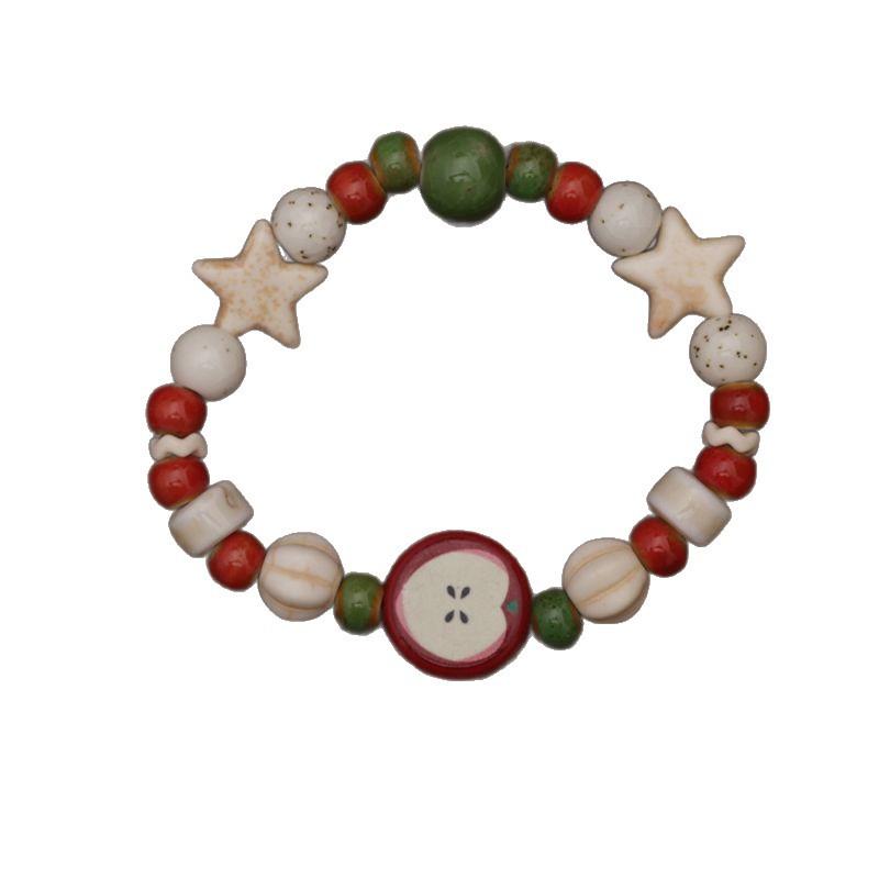 Handmade Apple Charm Bracelet Adjustable Beaded String Bracelet Suitable for Students Casual Wear Simple Design Lightweight Durable One Size чорний
Handmade Apple Charm Bracelet Adjustable Beaded String Bracelet Suitable for Students Casual Wear Simple Design Lightweight Durable One Size чорний