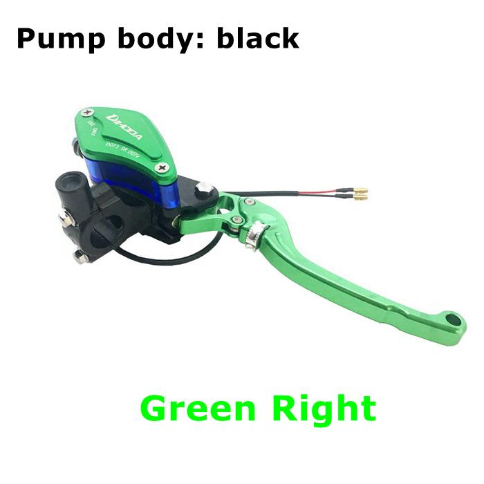 14mm Piston lever Adjustable Handle Hydraulic clutch Brake Pump Master Cylinder Motorcycle Racing Universal For HONDA Yamaha Green Right
14mm Piston lever Adjustable Handle Hydraulic clutch Brake Pump Master Cylinder Motorcycle Racing Universal For HONDA Yamaha Green Right