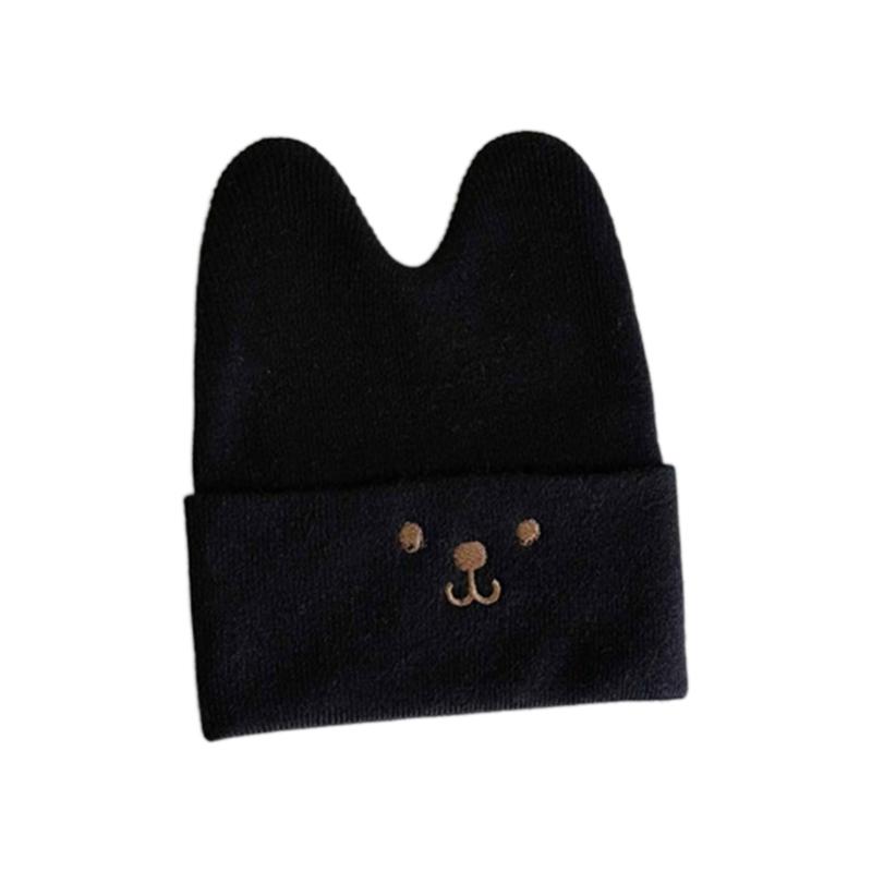 Stylish Solid Color Knitted Hat with Cartoon Embroidery Warm Winter Beanie with Earflaps for Baby Boys & Girls Gift чорний
Stylish Solid Color Knitted Hat with Cartoon Embroidery Warm Winter Beanie with Earflaps for Baby Boys & Girls Gift чорний