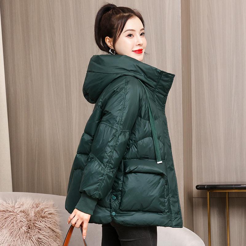 Пуховик из хлопка, женский новый стиль, короткая куртка, хлебная куртка, свободный размер, теплая зимняя хлопковая куртка для матери