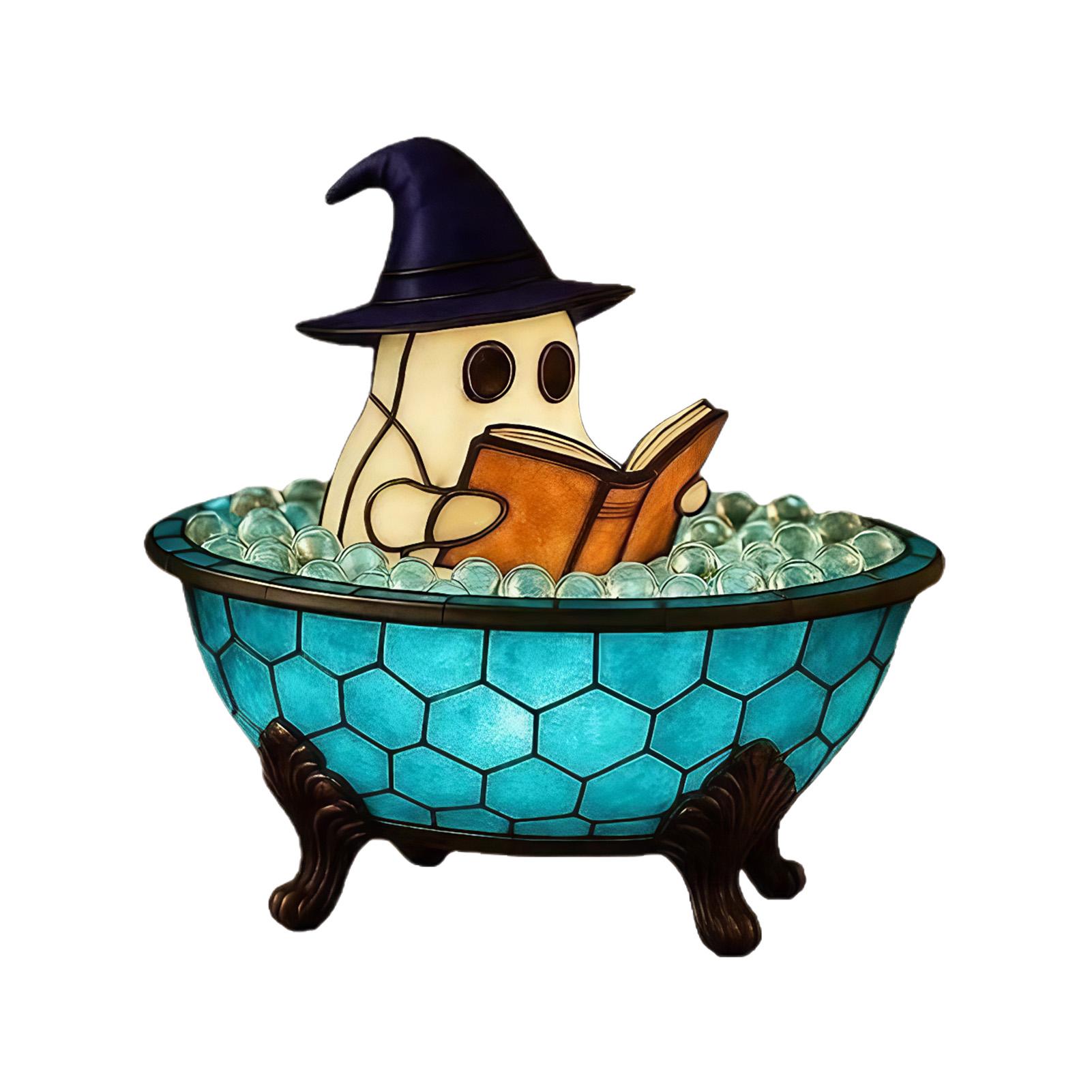 Светящиеся в темноте призраки, лампа для пены для ванны, для декора ванной комнаты на Хэллоуин, лампа с призраками, читающими книгу
Светящиеся в темноте призраки, лампа для пены для ванны, для декора ванной комнаты на Хэллоуин, лампа с призраками, читающими книгу