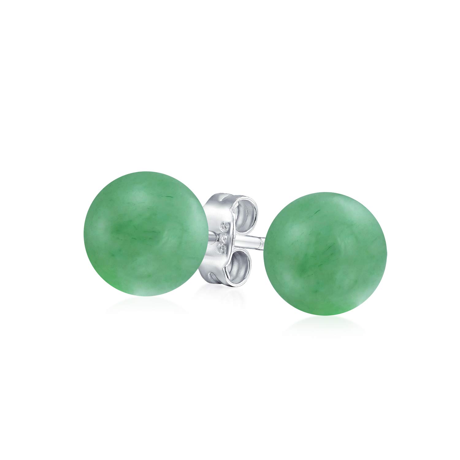 dyed gemstone green aventurine round ball stud earrings for sterling Simple women. .925 silver, 10mm
dyed gemstone green aventurine round ball stud earrings for sterling Simple women. .925 silver, 10mm