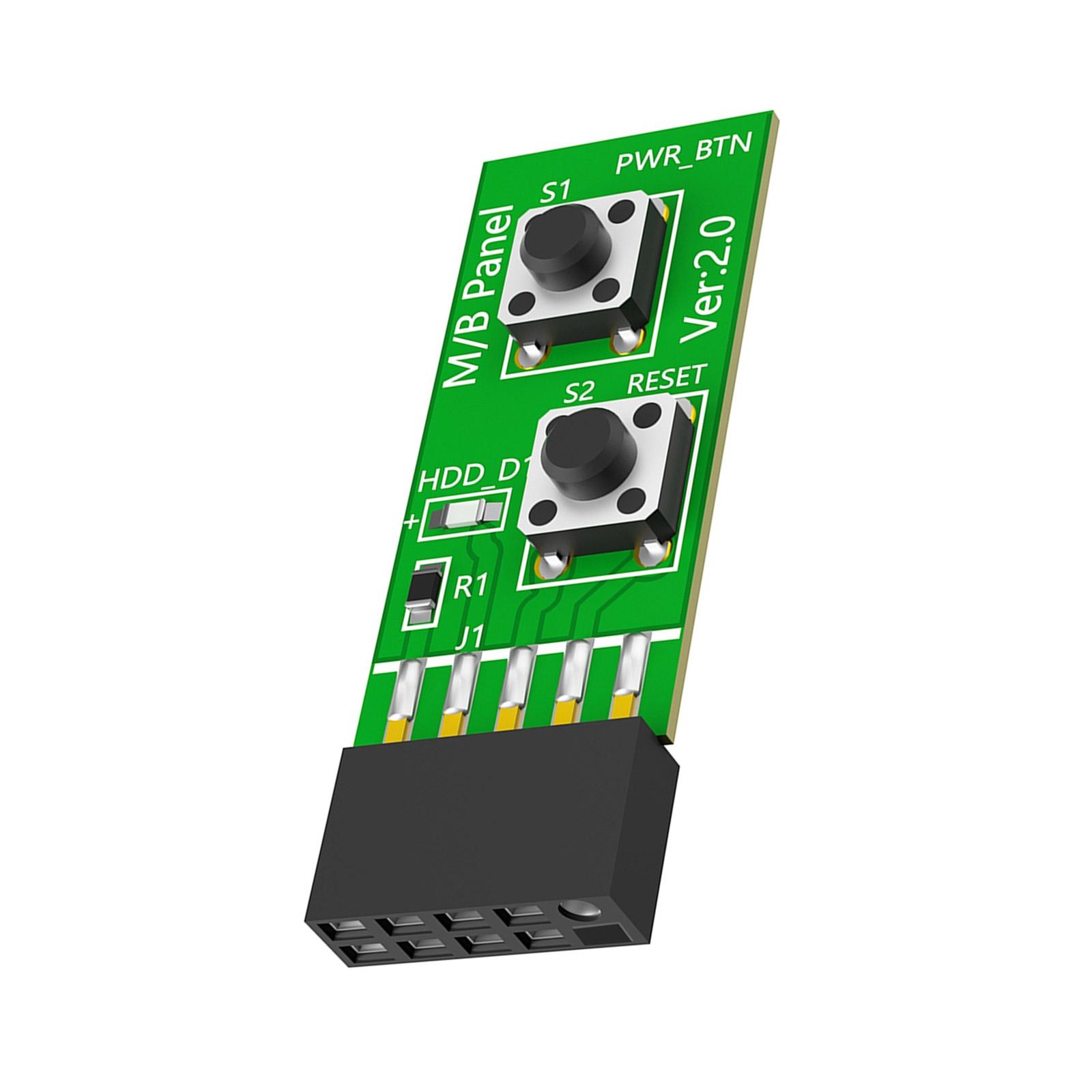 2x5 контактів для кнопки скидання + кнопка увімкнення/вимкнення живлення, адаптер плати зі світлодіодним індикатором HDD для настільного ПК для WIN7/10/11
2x5 контактів для кнопки скидання + кнопка увімкнення/вимкнення живлення, адаптер плати зі світлодіодним індикатором HDD для настільного ПК для WIN7/10/11