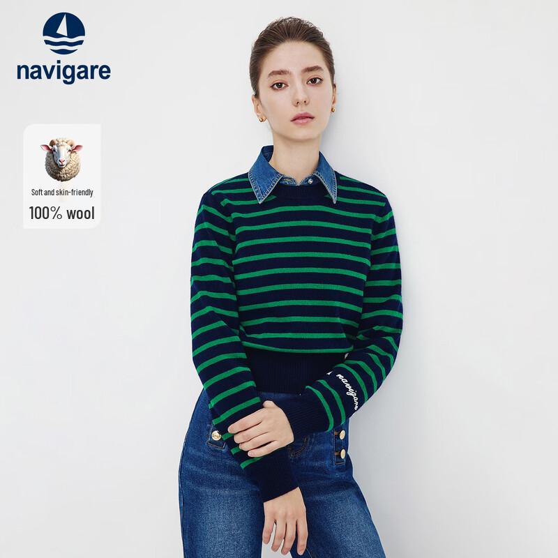 Navigare Women s Autumn Striped Wool Sweater M
Navigare Women s Autumn Striped Wool Sweater M