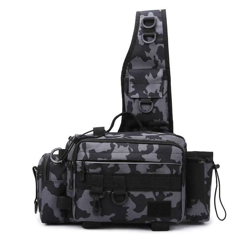 **Water-Repellent Multi-Function Fishing & Cycling Bag with Rod Holder** чорний/камуфляжний
**Water-Repellent Multi-Function Fishing & Cycling Bag with Rod Holder** чорний/камуфляжний