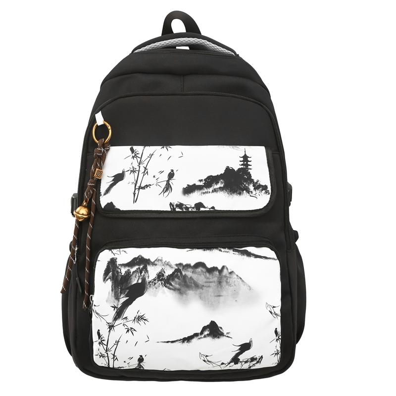 Тушшю Живопис Рюкзак Великої Місткості Студентський Шкільний Рюкзак Унісекс чорний
Тушшю Живопис Рюкзак Великої Місткості Студентський Шкільний Рюкзак Унісекс чорний