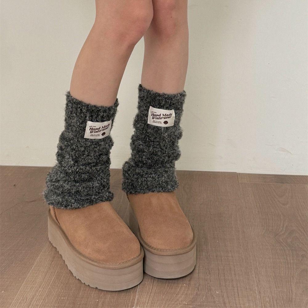 Winter Kintted Y2k Leg Warmers Soft Leg Warmer Women Trendy Plush Stockings Women серый
Winter Kintted Y2k Leg Warmers Soft Leg Warmer Women Trendy Plush Stockings Women серый