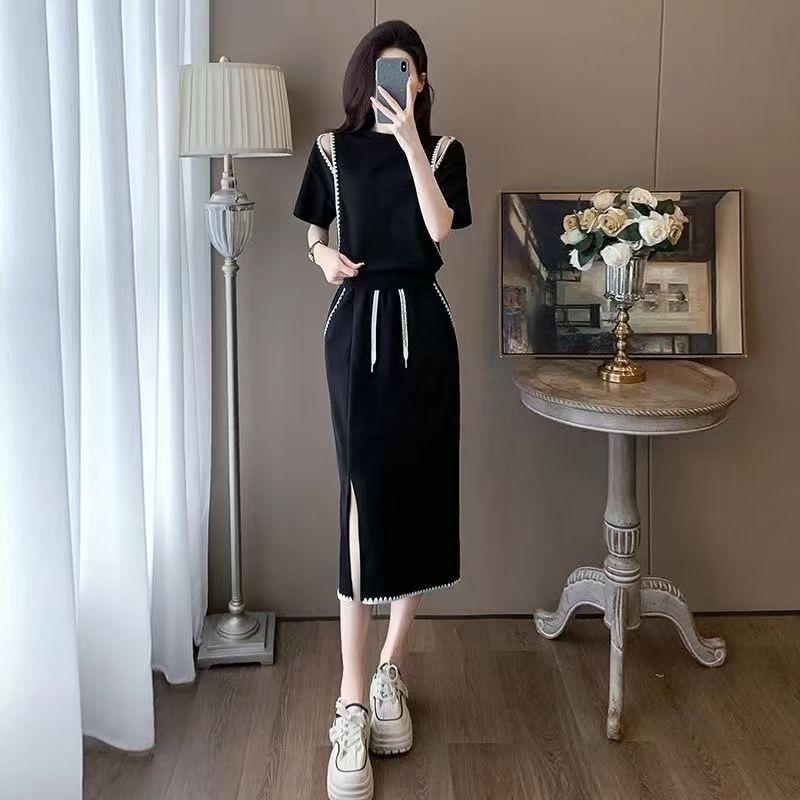 European Chic Summer Off-Shoulder Two-Piece Set: Women s Age-Reducing Casual Midi Skirt with Short Sleeves XL чёрный
European Chic Summer Off-Shoulder Two-Piece Set: Women s Age-Reducing Casual Midi Skirt with Short Sleeves XL чёрный
