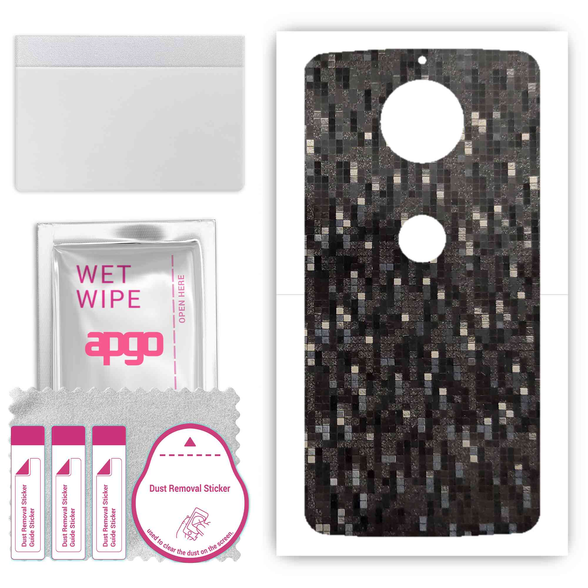 Apgo Protective Skin Sticker для задньої панелі, сумісної з Motorola Moto G5S Plus, Wrap Film, Foil, Vinyl - Pattern Carbon Black Pixel
Apgo Protective Skin Sticker для задньої панелі, сумісної з Motorola Moto G5S Plus, Wrap Film, Foil, Vinyl - Pattern Carbon Black Pixel