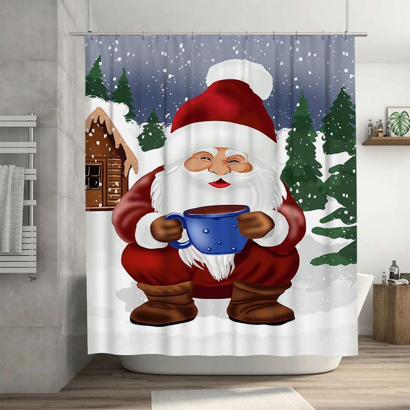 Tuniu Festive Santa Claus Bathroom Decor Shower Curtain Christmas Holiday Fun Cute Cozy Waterproof Home Decor W60H190(CM)-1 Pcs
Tuniu Festive Santa Claus Bathroom Decor Shower Curtain Christmas Holiday Fun Cute Cozy Waterproof Home Decor W60H190(CM)-1 Pcs