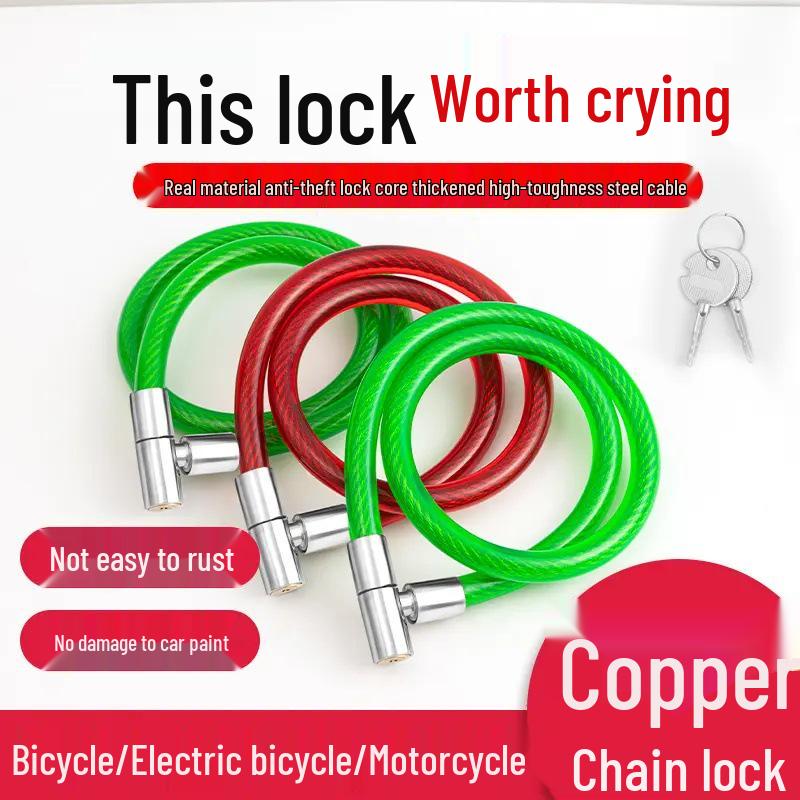 5 Yuan Off: Anti-theft Steel Cable Lock for Bikes & Scooters Lock-15mm*65cm
5 Yuan Off: Anti-theft Steel Cable Lock for Bikes & Scooters Lock-15mm*65cm