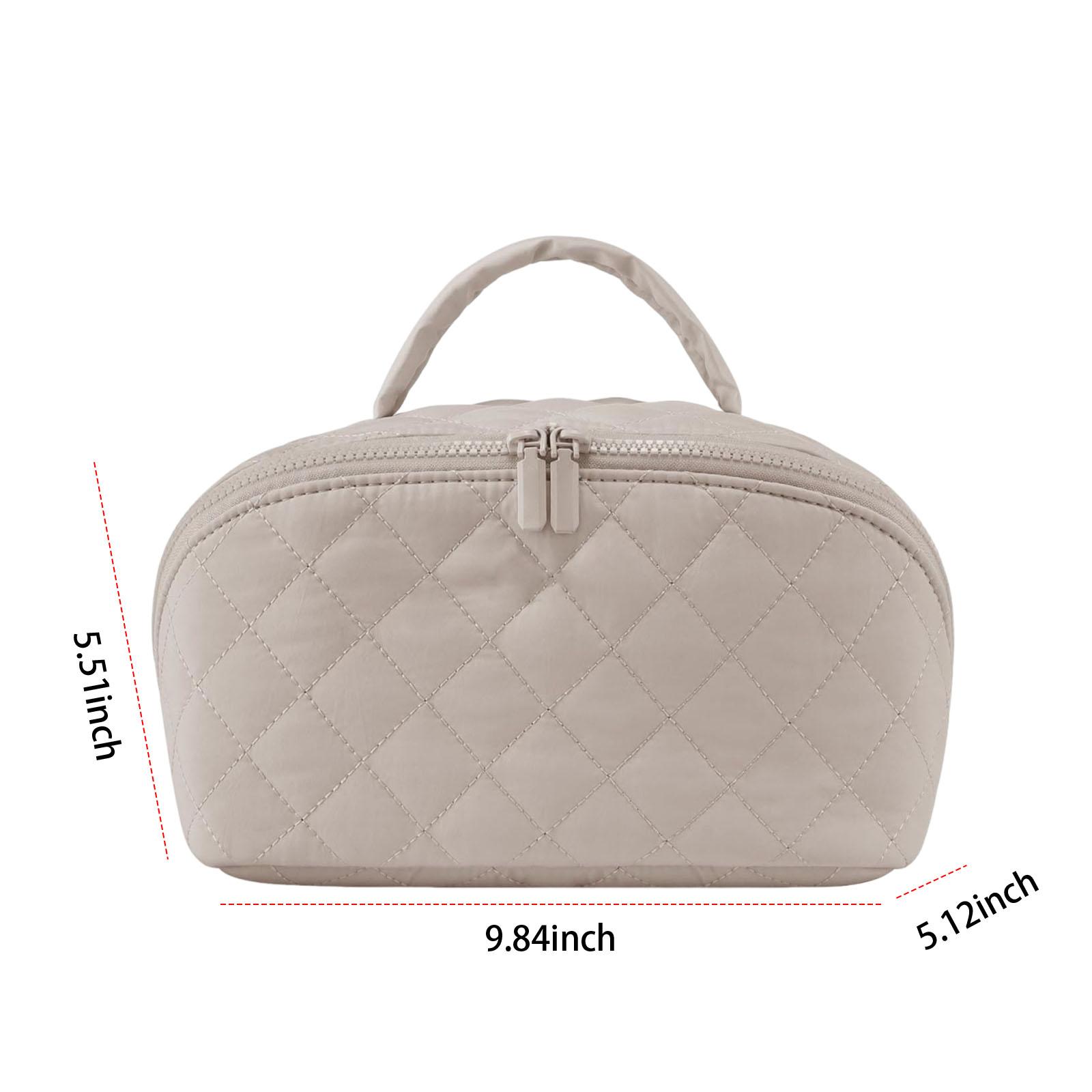 Travel Makeup Bag Puffer Waterproof Portable Pouch Purse with Brush Compartment & Handle Toiletry Bag Travel Organizer for Women хакі
Travel Makeup Bag Puffer Waterproof Portable Pouch Purse with Brush Compartment & Handle Toiletry Bag Travel Organizer for Women хакі