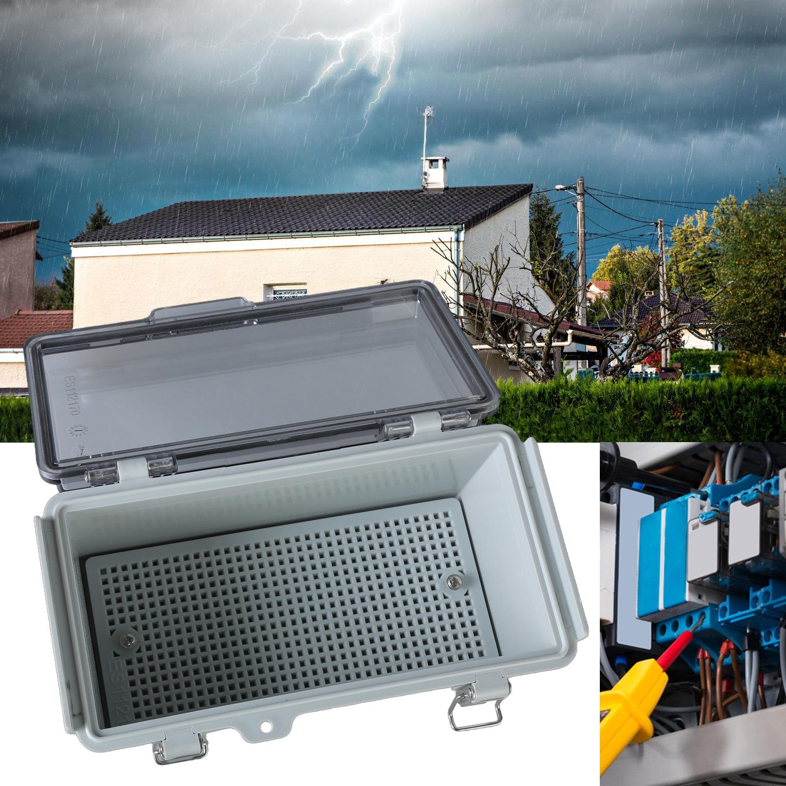 Розподільна коробка IP65 Водонепроникна Прозора кришка Для внутрішнього та зовнішнього використання Кабельна розподільна коробка Корпус для електричного проєкту Розподільна коробка