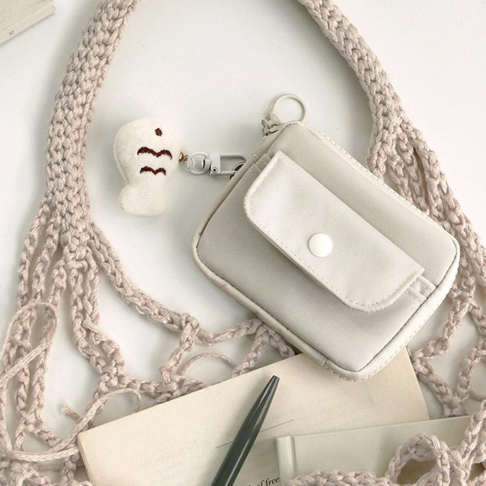 Fashion Solid Color Coin Purse Zipper Large Capacity Money Bag Wear-resistant Storage Bag Male Female білий
Fashion Solid Color Coin Purse Zipper Large Capacity Money Bag Wear-resistant Storage Bag Male Female білий