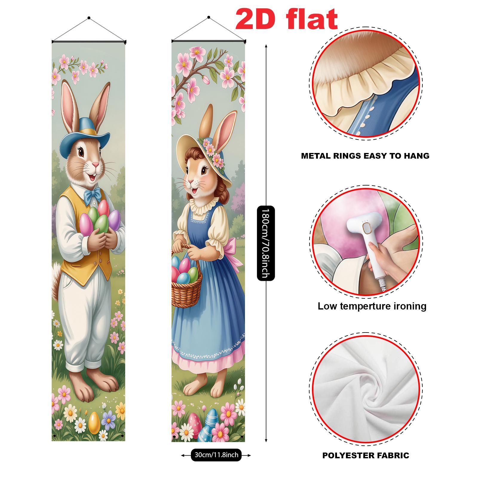 Easter Rabbit Egg Decorations, Celebration Couplet for Spring Party 30*180CM: Large Size
Easter Rabbit Egg Decorations, Celebration Couplet for Spring Party 30*180CM: Large Size