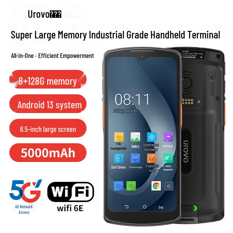 UROVO i6080 5G Android Industrial PDA Barcode Scanner
UROVO i6080 5G Android Industrial PDA Barcode Scanner