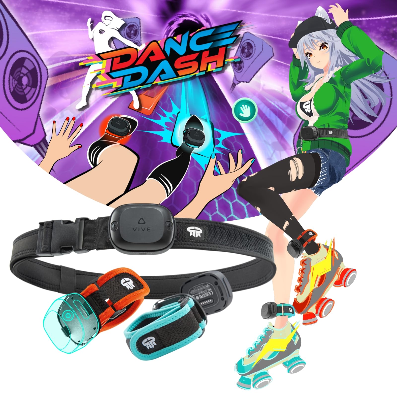 Rebuff Reality Trackstraps Dance Dash game key for VIVE Ultimate featuring quick install release VIVE full body tracking in VR Chat and other FBT
Rebuff Reality Trackstraps Dance Dash game key for VIVE Ultimate featuring quick install release VIVE full body tracking in VR Chat and other FBT