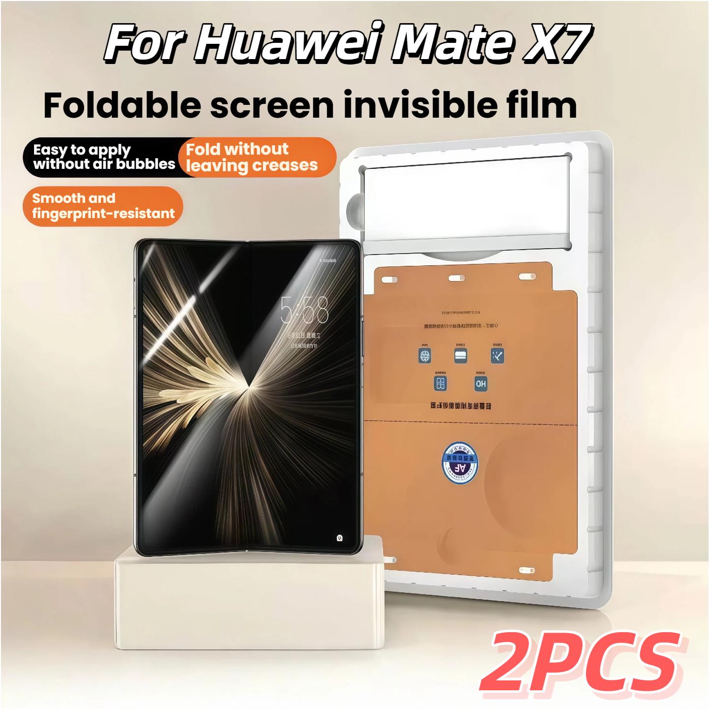 2-piece set compatible with Huawei Mate X7, full-screen coverage HD inner film for foldable phone screen Huawei Mate X7
2-piece set compatible with Huawei Mate X7, full-screen coverage HD inner film for foldable phone screen Huawei Mate X7