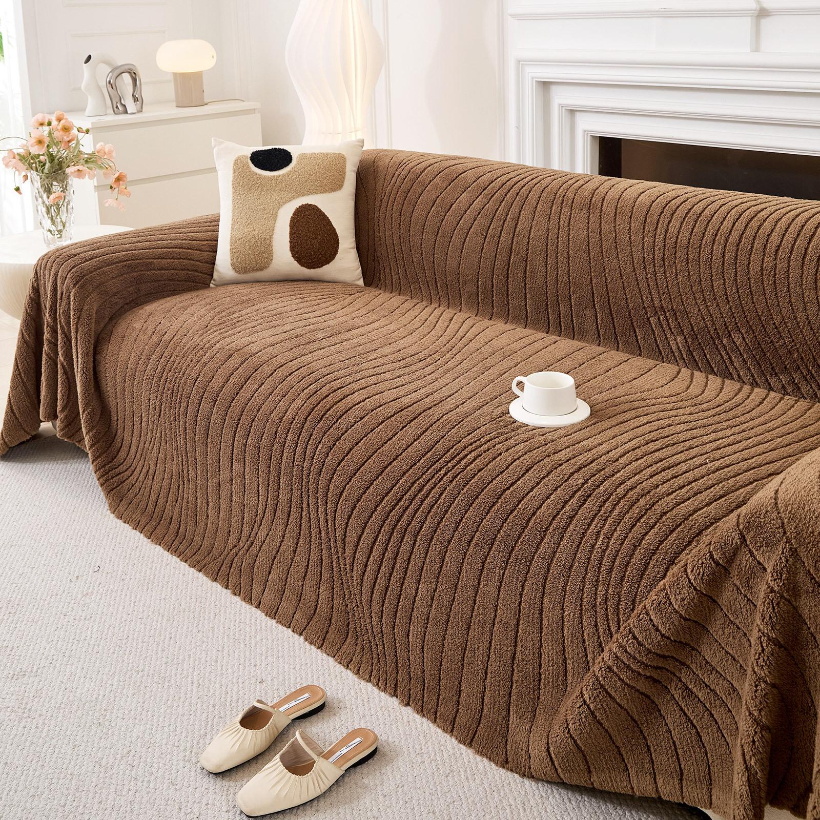 Shu cotton lint solid color whole bedding sofa towel universal in all seasons, non-slip and anti-cat scratch sofa cover, seat cushion 180x180cm темно-коричневого кольору
Shu cotton lint solid color whole bedding sofa towel universal in all seasons, non-slip and anti-cat scratch sofa cover, seat cushion 180x180cm темно-коричневого кольору