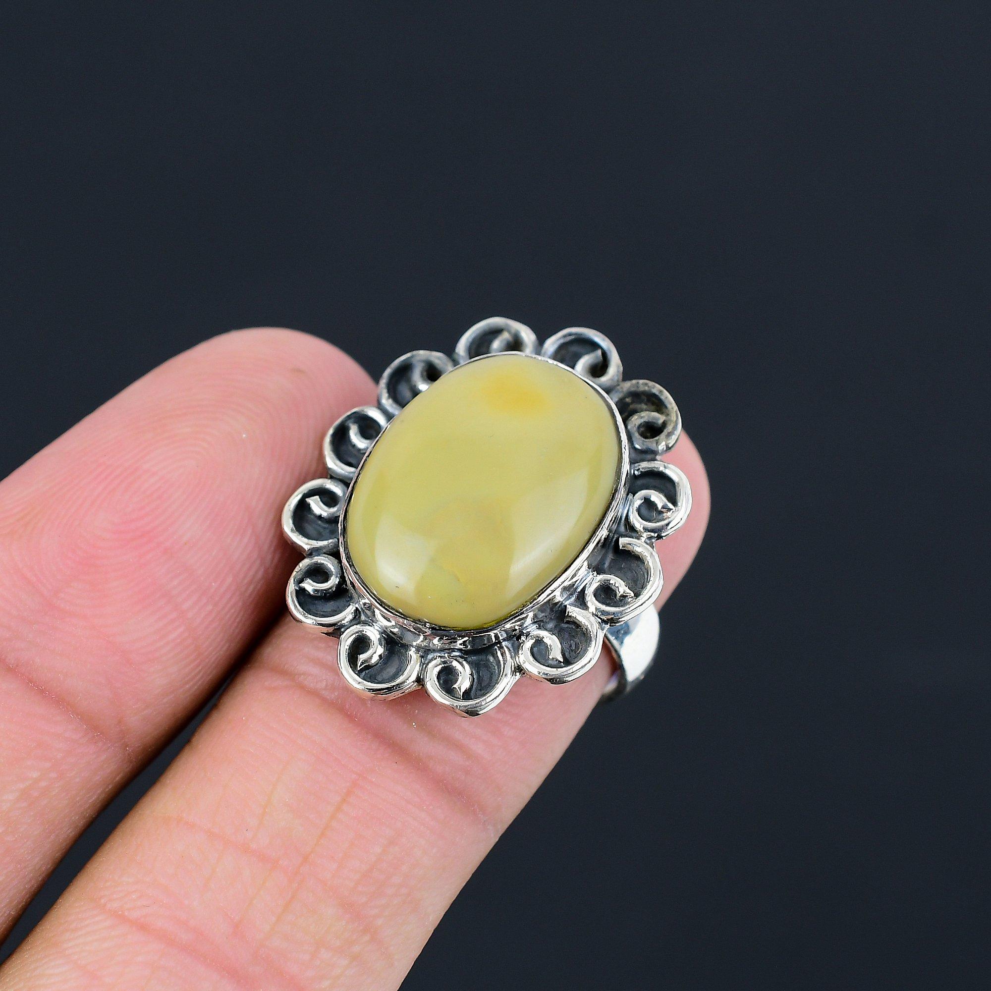 Gift For Her Natural Polychrome Jasper Statement Ring Size 7.5 925 Silver 7.5
Gift For Her Natural Polychrome Jasper Statement Ring Size 7.5 925 Silver 7.5