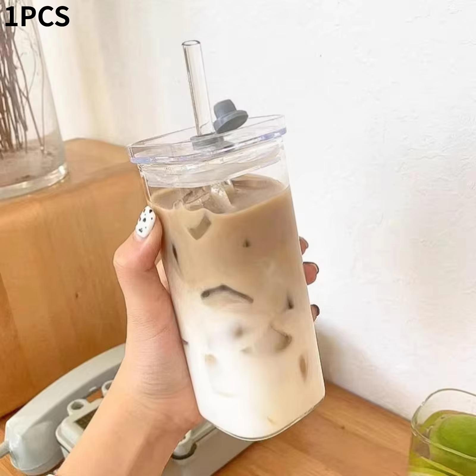 400ML Square Heat-Resistant Glass Coffee Cup with Lid and Straw, Transparent Milk Tea Juice Cup, Home Bar Drinkware
400ML Square Heat-Resistant Glass Coffee Cup with Lid and Straw, Transparent Milk Tea Juice Cup, Home Bar Drinkware
