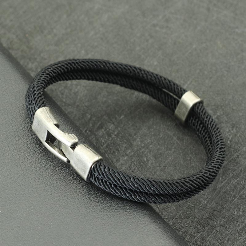 New In Men Rope Bracelets Vintage Macrame Braclet Festival Accessories Matching Wrap Braslet Gift For Him Pulseira Masculina M 19.5cm 7.7Inch чорний
New In Men Rope Bracelets Vintage Macrame Braclet Festival Accessories Matching Wrap Braslet Gift For Him Pulseira Masculina M 19.5cm 7.7Inch чорний