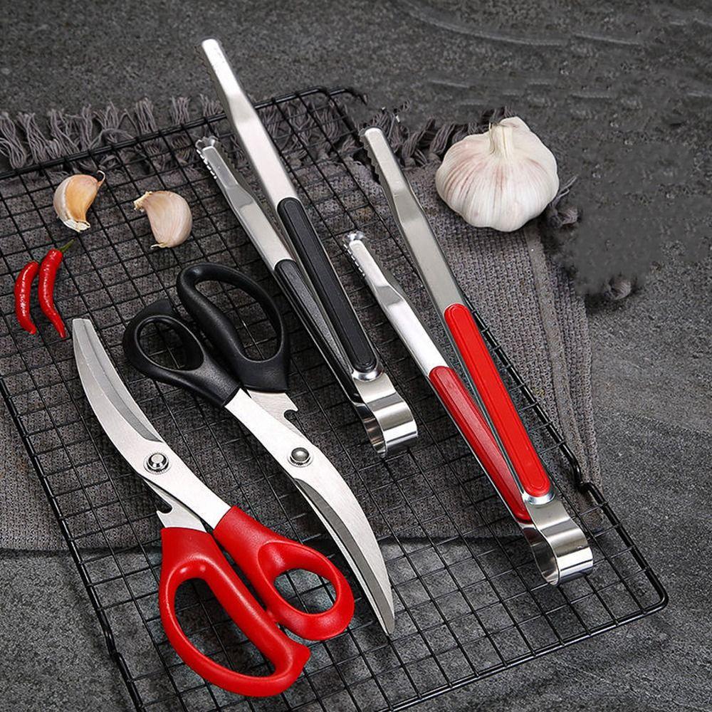 Food Grade Barbecue Scissors Heat Resistant Steak Clamps Food Tongs For Home Kitchen Cooking чорний
Food Grade Barbecue Scissors Heat Resistant Steak Clamps Food Tongs For Home Kitchen Cooking чорний