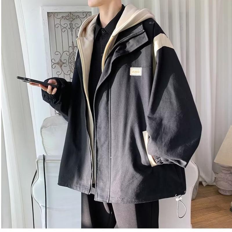 Men s Trendy Patchwork Hooded Jacket - Loose, Versatile, High Street Style for Autumn/Winter L чорний
Men s Trendy Patchwork Hooded Jacket - Loose, Versatile, High Street Style for Autumn/Winter L чорний