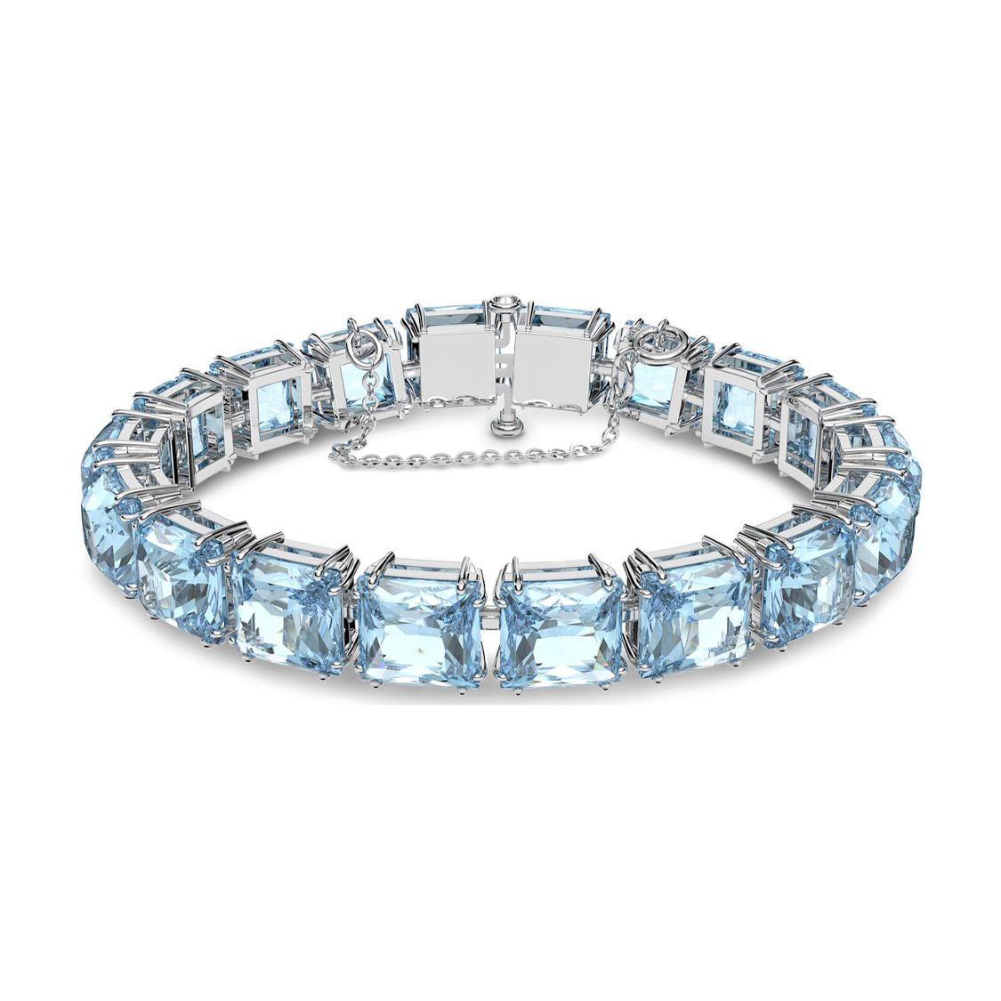 Swarovski Millenia Square Cut Imitation Crystal Blue Rhodium Plated Bracelet Women bracelet 5614924 Box+Shopping Bag (Random Color)
Swarovski Millenia Square Cut Imitation Crystal Blue Rhodium Plated Bracelet Women bracelet 5614924 Box+Shopping Bag (Random Color)