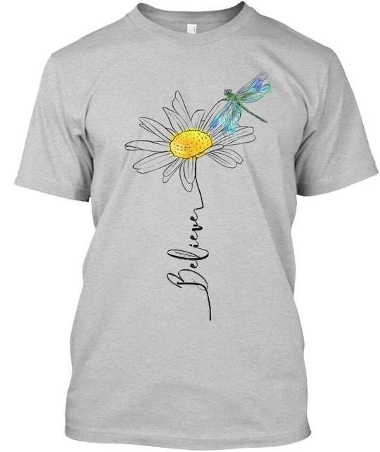 Believe Daisy And Dragonfly T shirt Made in the USA Size S to 5XL S
Believe Daisy And Dragonfly T shirt Made in the USA Size S to 5XL S