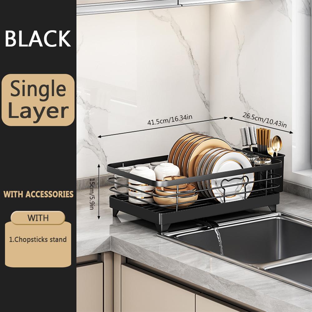 1 или 2-уровневая компактная сушилка для посуды на кухне, многофункциональная сушилка для посуды, нержавеющая сушилка для посуды на кухне с крылом для сушки 1-tier чёрный
1 или 2-уровневая компактная сушилка для посуды на кухне, многофункциональная сушилка для посуды, нержавеющая сушилка для посуды на кухне с крылом для сушки 1-tier чёрный