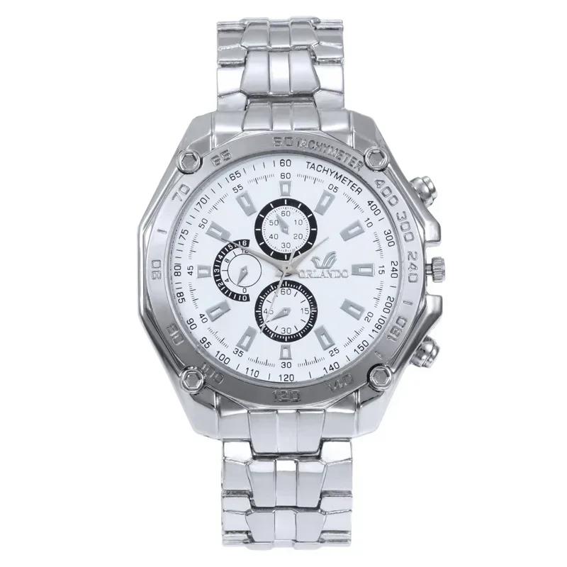 Men Watches Quartz Silver Gold Stainless Steel Quartz Wristwatch Male Clock Classic Dress Business Pilot Luxury Watch Reloj срібні білого кольору
Men Watches Quartz Silver Gold Stainless Steel Quartz Wristwatch Male Clock Classic Dress Business Pilot Luxury Watch Reloj срібні білого кольору