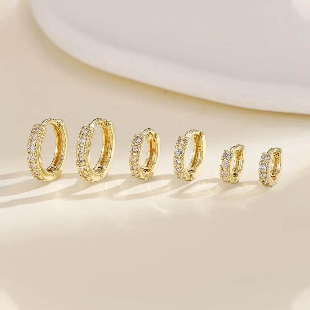 1Pair Minimalist CZ Stone Hoop Earring For Women Tiny Gold Color Piercing Earring Girls Fashion Daily Party Jewelry 12MM
1Pair Minimalist CZ Stone Hoop Earring For Women Tiny Gold Color Piercing Earring Girls Fashion Daily Party Jewelry 12MM