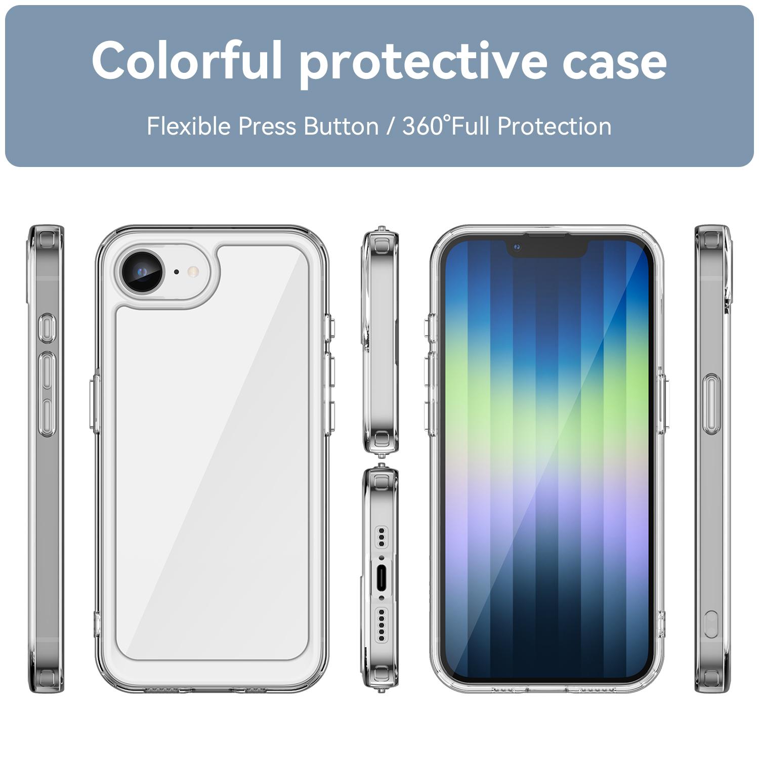 For iPhone 16e Clear Case WANLONFENG FM Series TPU Phone Back Cover (Big Lens Hole) Transparent
For iPhone 16e Clear Case WANLONFENG FM Series TPU Phone Back Cover (Big Lens Hole) Transparent