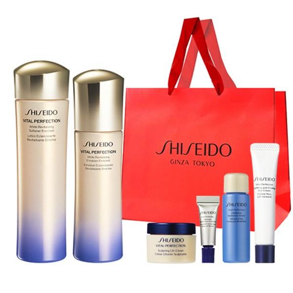 Shiseido Vital Perfection White Legal Rising Basic Sopner + Эмульсия + Сыворотка + Крем + Уход + Крем для глаз, 1 комплект, набор корейской косметики
Shiseido Vital Perfection White Legal Rising Basic Sopner + Эмульсия + Сыворотка + Крем + Уход + Крем для глаз, 1 комплект, набор корейской косметики