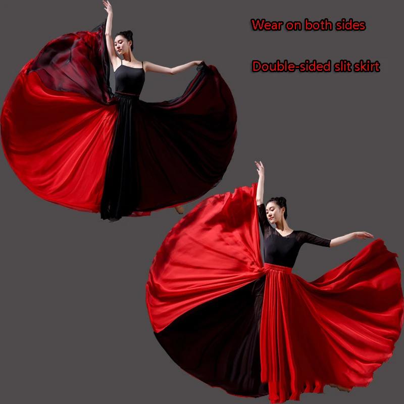 Women Classical Half Skirt Modern Dance Training Skirt Elegant Double Chiffon Performance Swing Skirt Ethereal 720 Degree 90cm червоний
Women Classical Half Skirt Modern Dance Training Skirt Elegant Double Chiffon Performance Swing Skirt Ethereal 720 Degree 90cm червоний