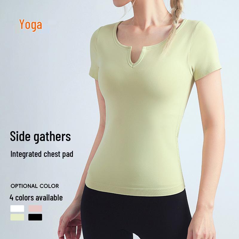 Yuka Lian Women s Slimming Cross-Border Sports T-Shirt with Fixed Cup Chest Pad Yoga Top Small рожевий
Yuka Lian Women s Slimming Cross-Border Sports T-Shirt with Fixed Cup Chest Pad Yoga Top Small рожевий